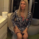 An attractive blonde, mature woman takes a runny-sounding shit and a piss while sitting on a toilet. Product not shown. Presented in 720P HD. About 4 minutes.